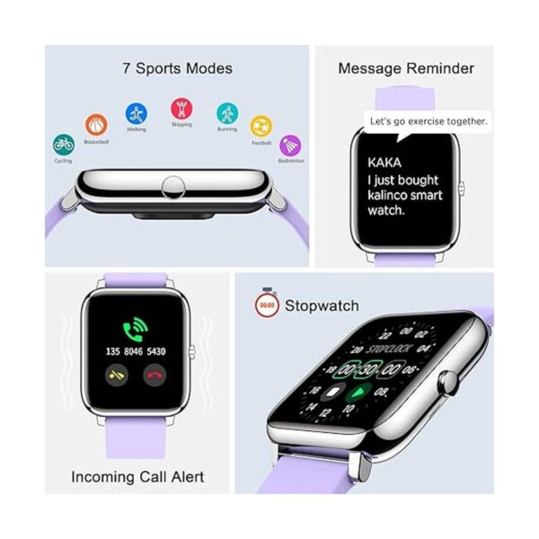 KALINCO Reloj inteligente rastreador de fitness con_5