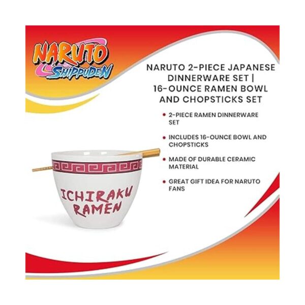 NarutoIchiraku Ramen Juego de platos de cerámica