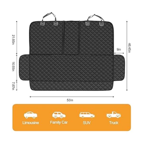 Funda de asiento de coche para perro protector de asiento_4