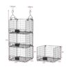 Organizador plegable de 3 niveles para colgar en el