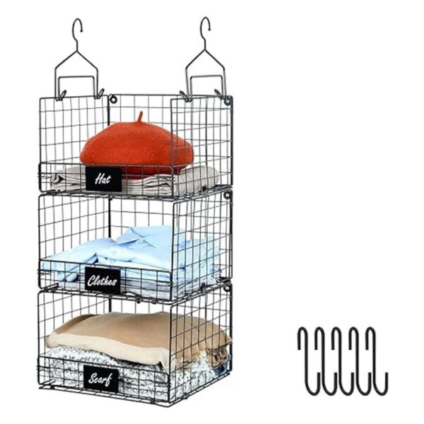 Organizador plegable de 3 niveles para colgar en el