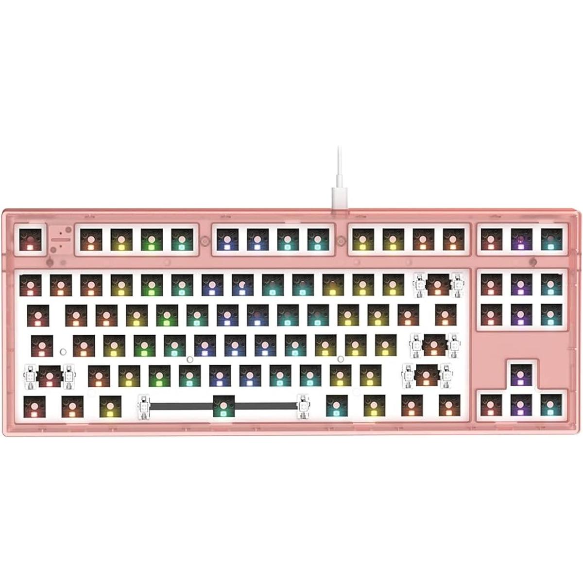 FL ESPORTS MK870 CMMK Teclado mecánico modular RGB de 87