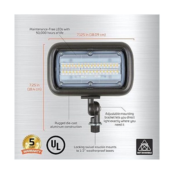 Newhouse Lighting WW30BRZ Luz de inundación LED para