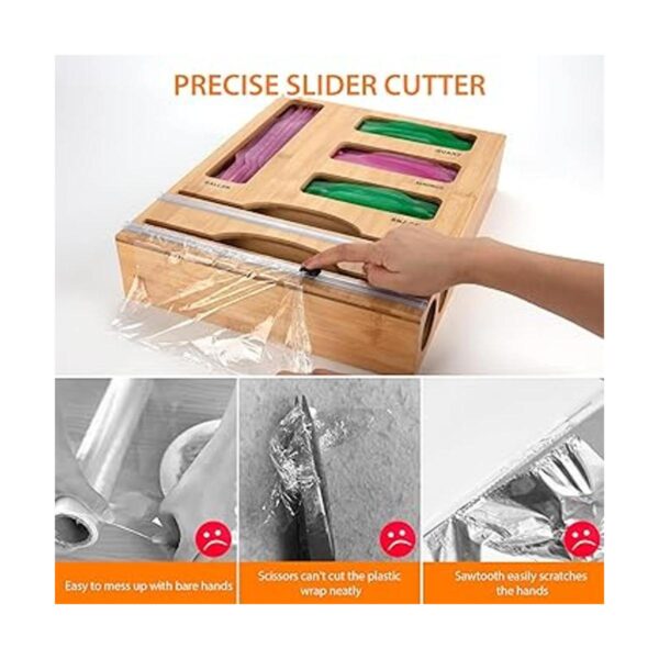 Organizador Ziplock con organizador de papel de aluminio y_5
