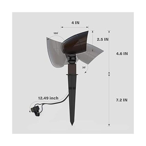 GOODSMANN Focos de bajo voltaje LED de 3 W con estaca de_4