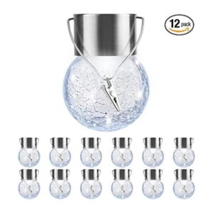 PARTPHONER Paquete de 12 luces solares colgantes para_1