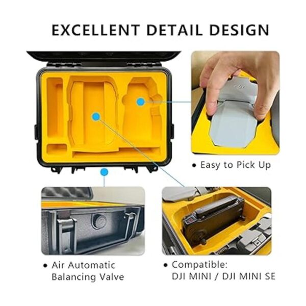 Funda rígida impermeable para DJI Mini 2 compatible con_6