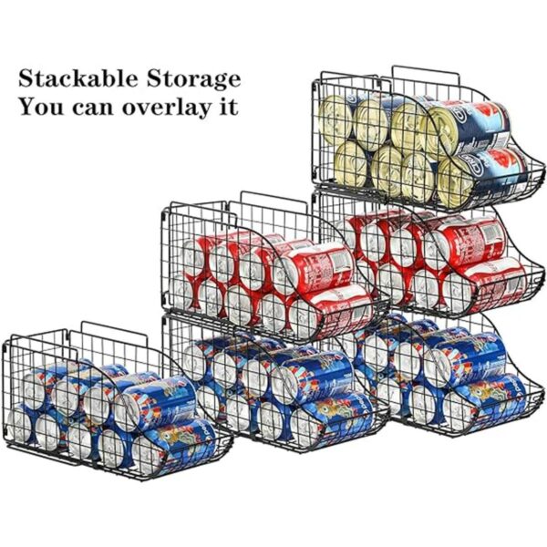 Contenedor dispensador de latas de pie paquete de 3