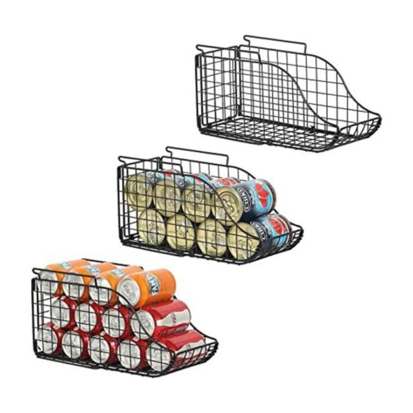 Contenedor dispensador de latas de pie paquete de 3