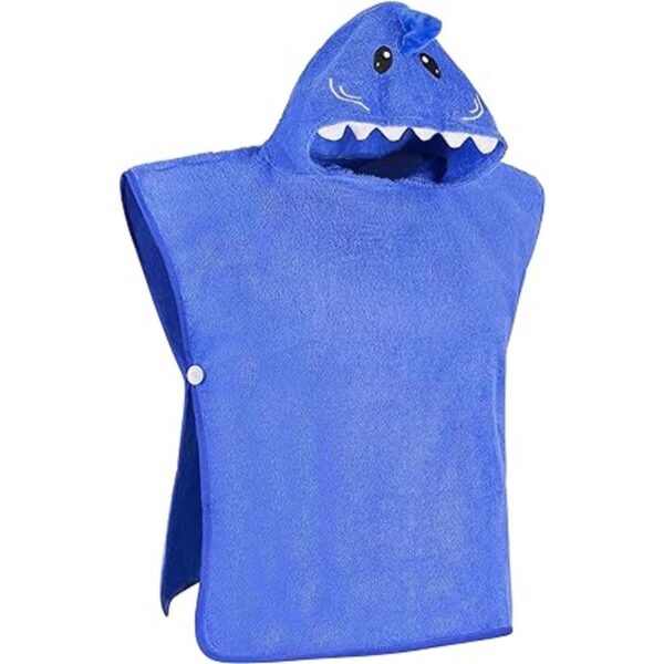 Hudz Kidz Poncho de toalla con capucha prémium para niños
