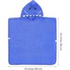 Hudz Kidz Poncho de toalla con capucha prémium para niños