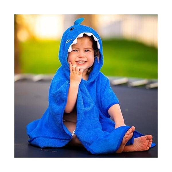 Hudz Kidz Poncho de toalla con capucha prémium para niños