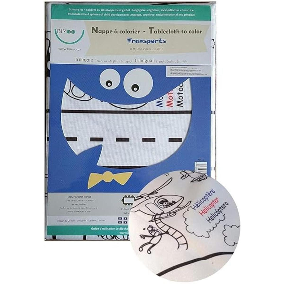 Mantel para colorear para niños lavable diseño de