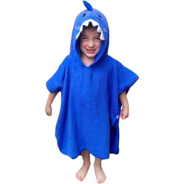 Hudz Kidz Poncho de toalla con capucha prémium para niños