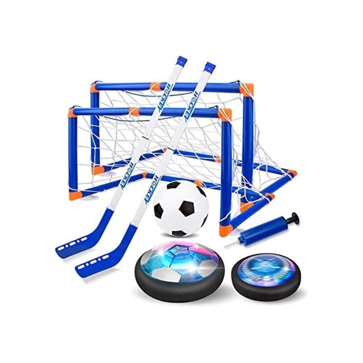 Nazano Juego de juguetes de fútbol de hockey 3 en 1 luces