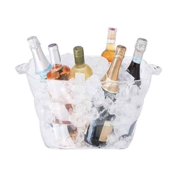Oggi Bañera cuadrada acrílica para fiestas 16.75 x 14_1