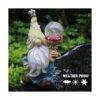 Garden Gnomes Statues Outdoor Decor with Solar Lights