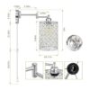 Lámpara de pared de 1 luz estilo moderno pantalla_2