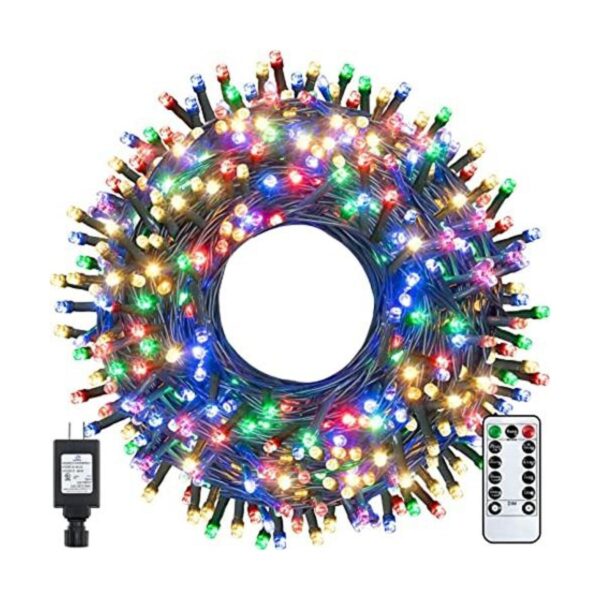 Ollny Tira de luces de Navidad para exteriores 400 luces_1