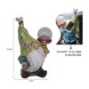 Garden Gnomes Statues Outdoor Decor with Solar Lights