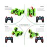 Hamdol Automóvil de control remoto de doble cara_4