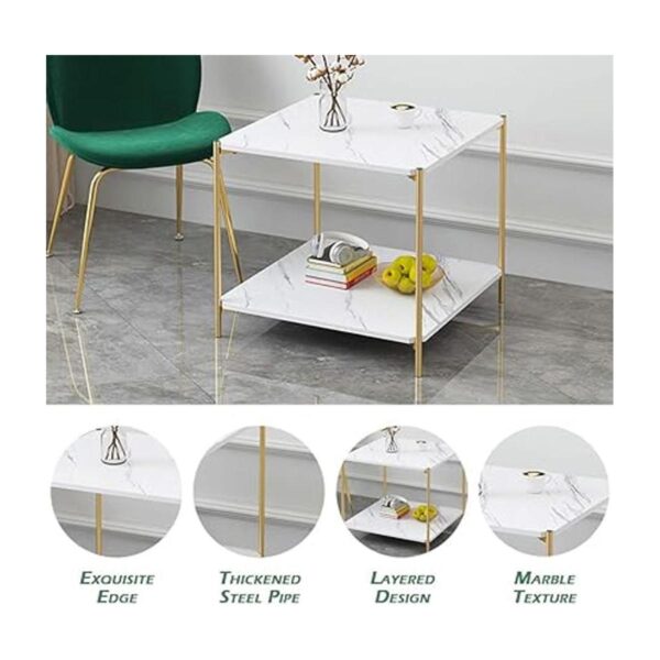 IOTXY Home Mesa auxiliar redonda de 15.7 pulgadas_4