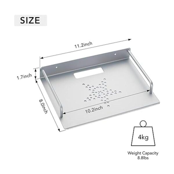 Juego de 2 estantes de pared pequeños estante flotante_2