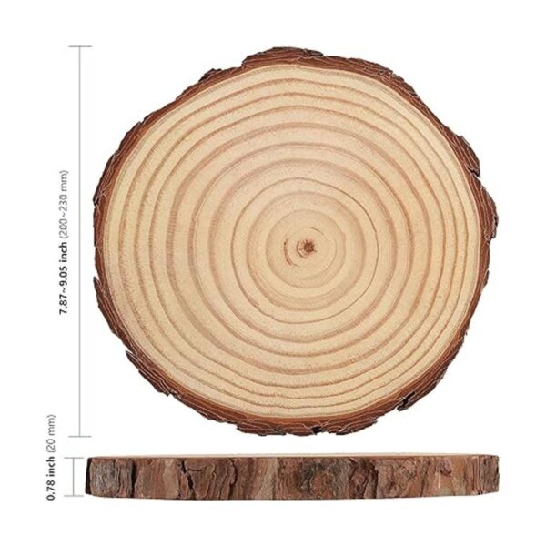 Hakzeon 8 piezas de 8 9 pulgadas de madera natural 45_2