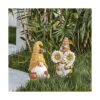 Estatua de gnomo de jardín figura de gnomo de abeja de