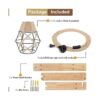 Frideko Lámpara de pared con cable enchufable apliques_4
