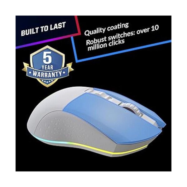 KLIM Blaze Ratón inalámbrico recargable para juegos RGB_2