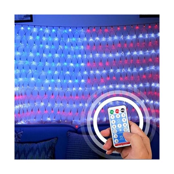 MUYUN Luces de bandera americana con energía solar y_2