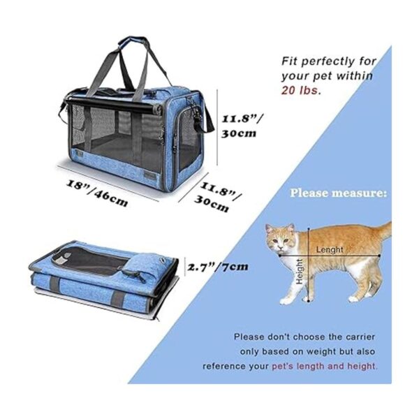 GAPZER Transportador de mascotas para gatos grandes y_2