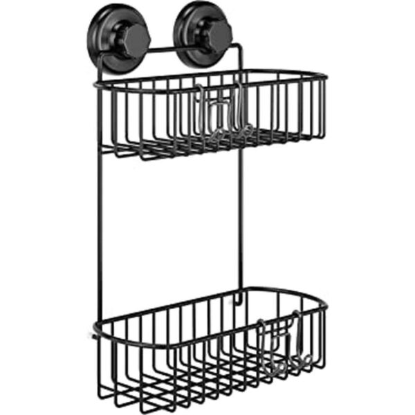 HASKO accessories Organizador de ducha con ventosa cesta_1
