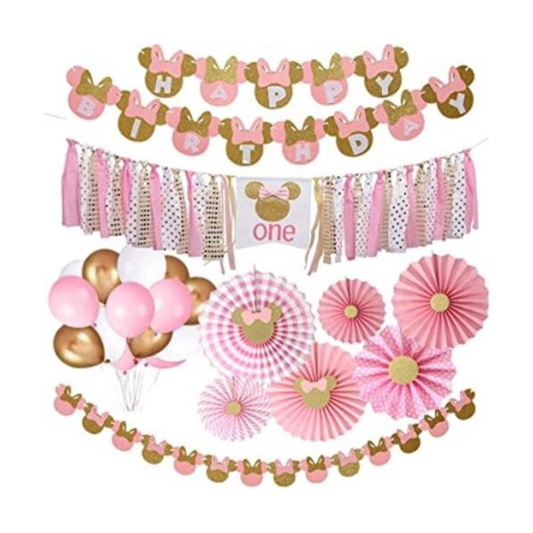 Minnie Mouse Party Supplies Paquete de suministros para_1