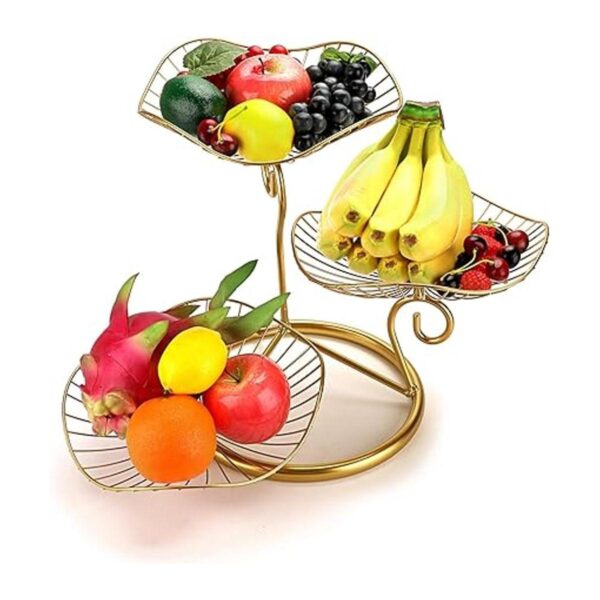 OwnMy Soporte decorativo para cesta de frutas de 3