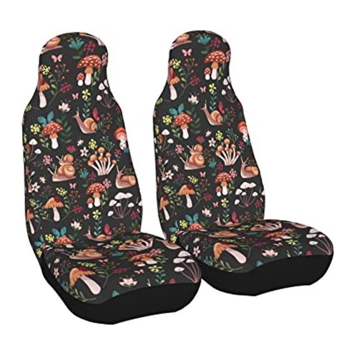 Delerain Juego de 2 fundas de asiento de automóvil