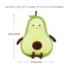 MMTTAO Peluche de aguacate de 15 pulgadas juguetes de