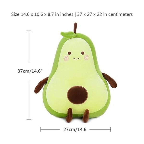 MMTTAO Peluche de aguacate de 15 pulgadas juguetes de