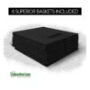 NEATERIZE Cubos de almacenamiento grandes de 13 x 13_6