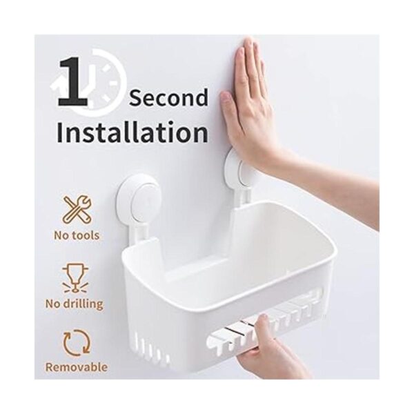 Cesta de ducha con ventosa para ducha paquete de 2_2