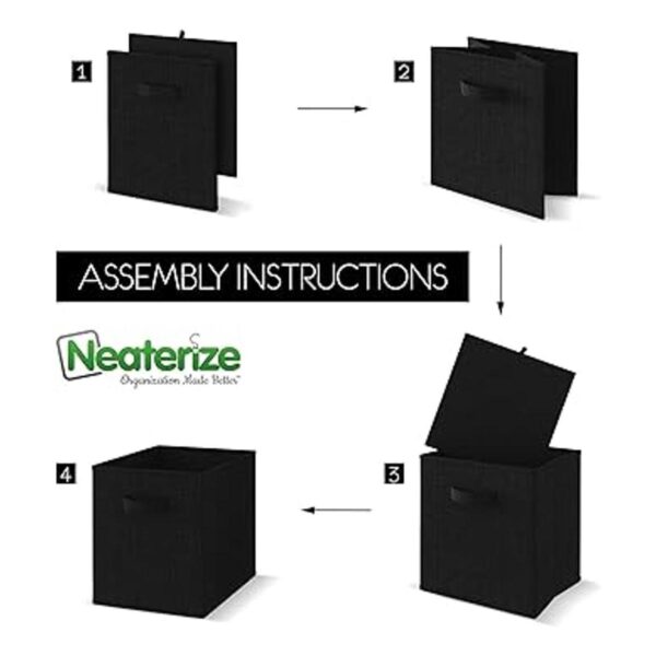NEATERIZE Cubos de almacenamiento grandes de 13 x 13_5