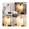 Lámpara de mesa industrial con puertos de carga USB AC_3