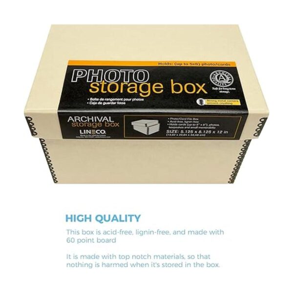 Lineco Foto instantánea de foto tarjeta caja de archivos