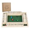 ApudArmis Juego de mesa grande de madera con dados de 4_1