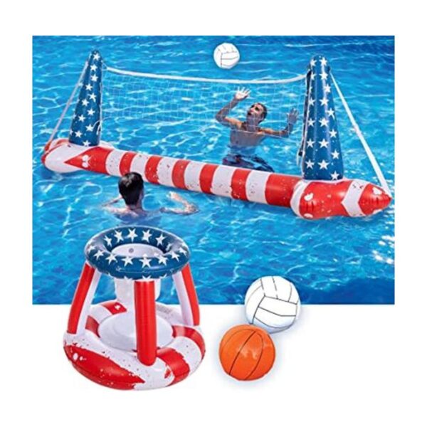 Juego de flotadores inflables para piscina red de_1