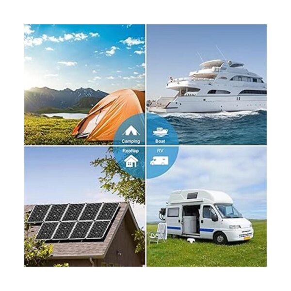 Apowery Kit de panel solar monocristalino de 12 V