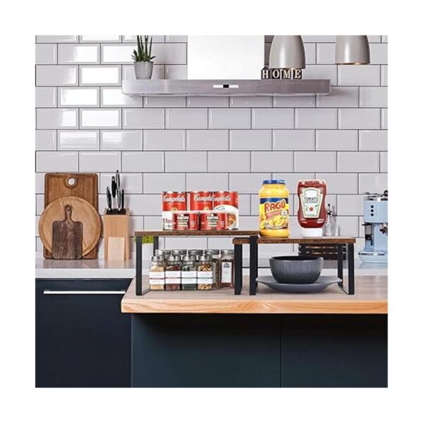 Juego de 4 estantes para encimeras de cocina estantes_5