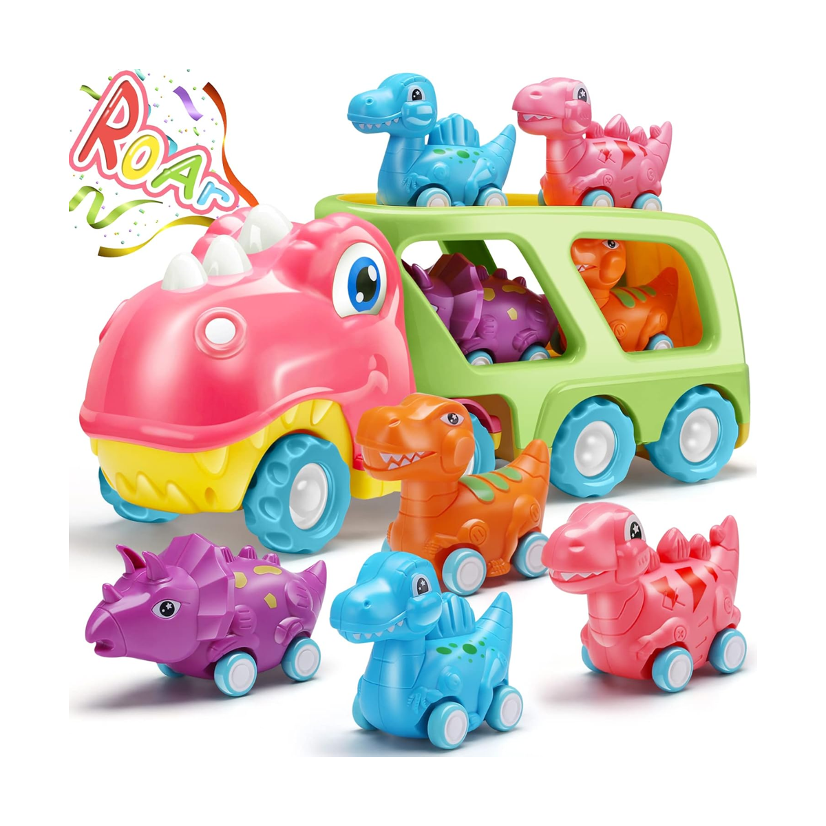 Juguete de dinosaurio para niña pequeña camión