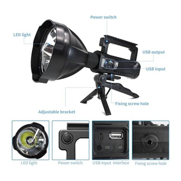 Linternas LED recargables de 90000 lúmenes altos linterna_4